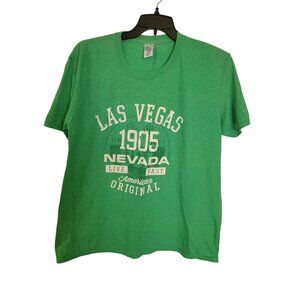 Las Vegas Nevada T Shirt Green 1905 XL